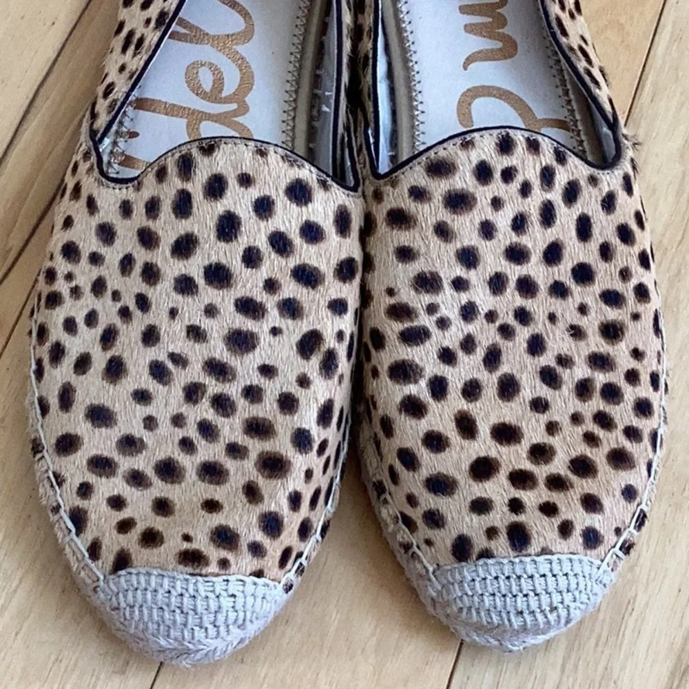 Sam Edelman Kesia animal print espadrille flats Women’s size 11.